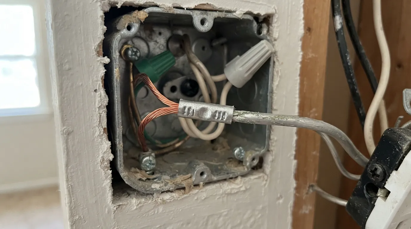 COPALUM crimp connecting copper pigtails to aluminum wire in Oklahoma City